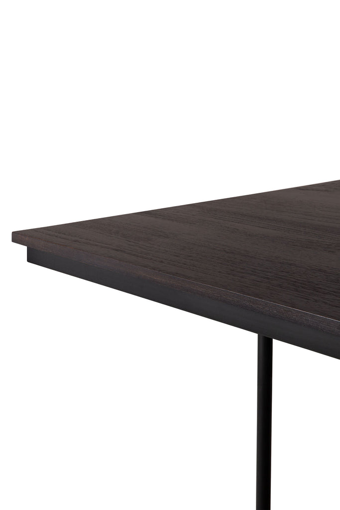 TABLE TACET - teck teinté brun - 2 dimensions - Ethnicraft