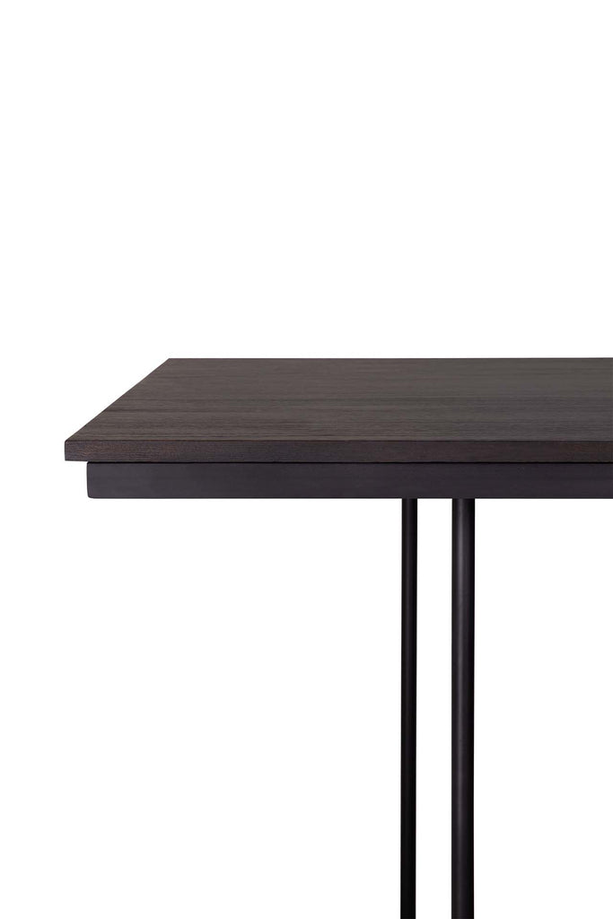 TABLE TACET - teck teinté brun - 2 dimensions - Ethnicraft