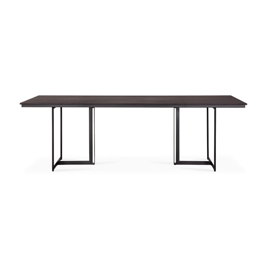 TABLE TACET - teck teinté brun - 2 dimensions - Ethnicraft