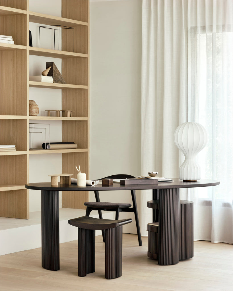 TABOURET ROLLER MAX - acajou teinté - Ethnicraft