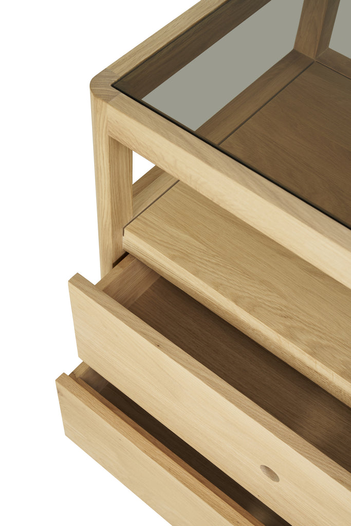 COMMODE SPINDLE - chêne naturel ou teinté noir - Ethnicraft