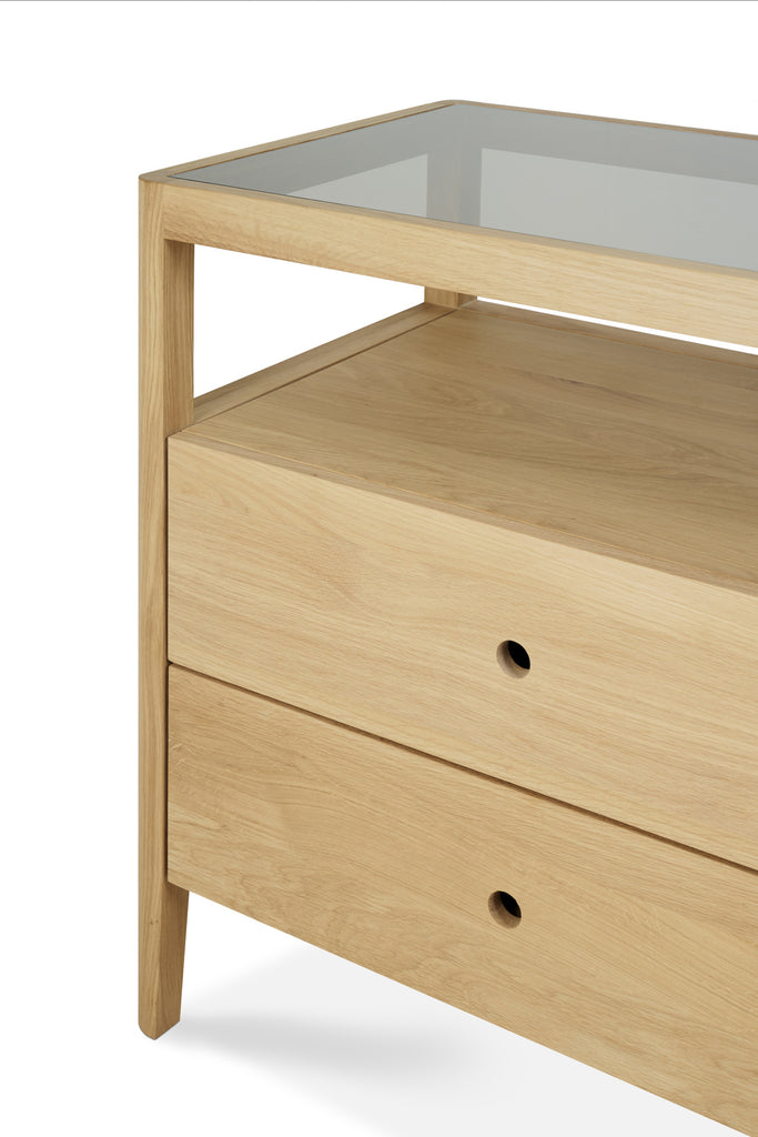 COMMODE SPINDLE - chêne naturel ou teinté noir - Ethnicraft