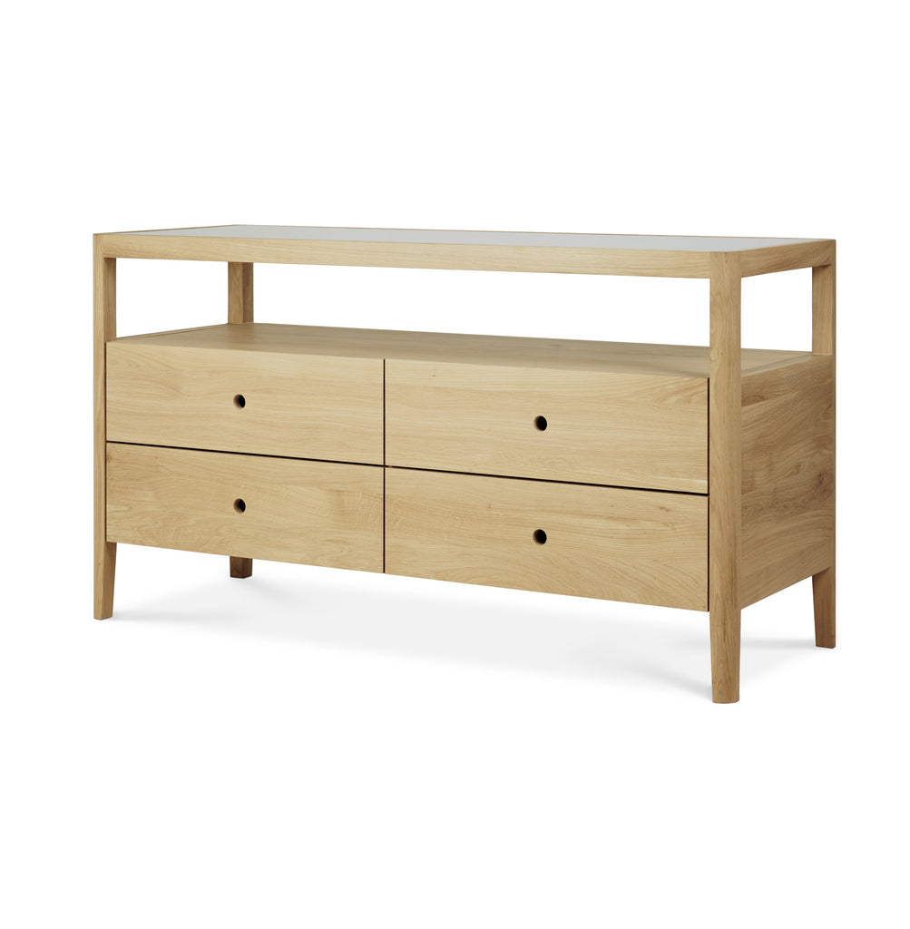 COMMODE SPINDLE - chêne naturel ou teinté noir - Ethnicraft