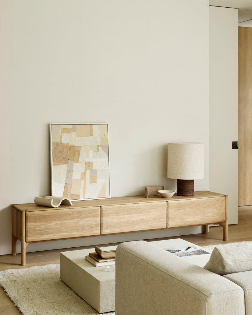 MEUBLE TV PI - chêne - 164 ou 242 cm - Ethnicraft