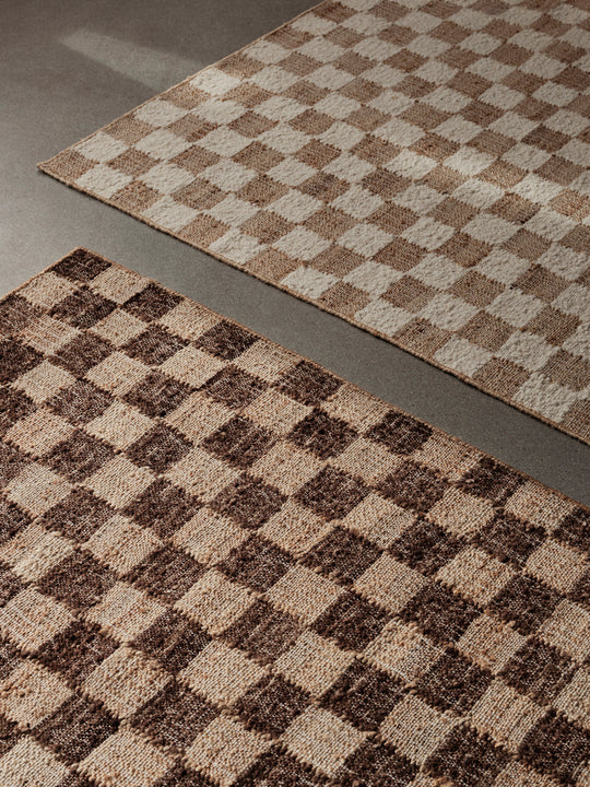 TAPIS CHECK COFFEE - 3 dimensions - Ferm Living