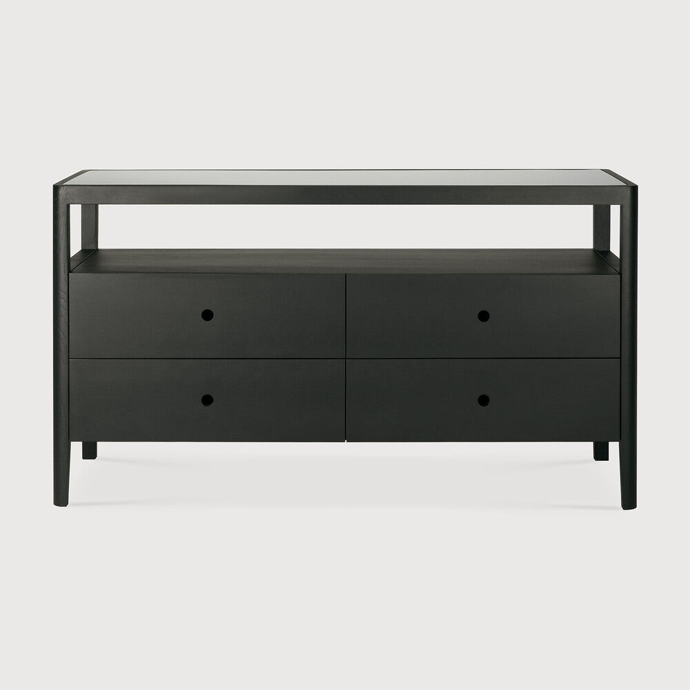 COMMODE SPINDLE - chêne naturel ou teinté noir - Ethnicraft