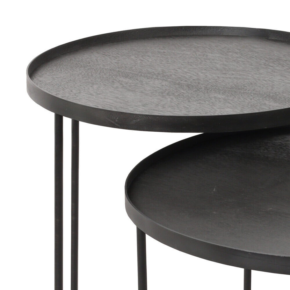 ROUND TRAY SET DE TABLES D'APPOINT