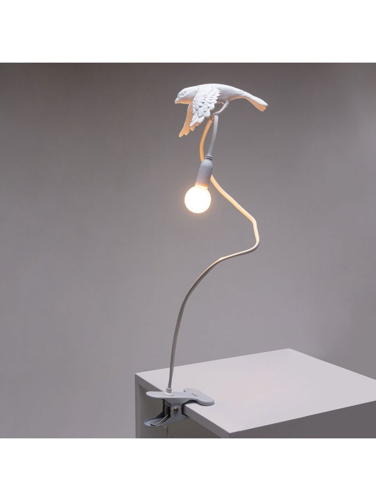 LAMPE SPARROW AVEC PINCE EN RÉSINE – 3 modèles - Seletti