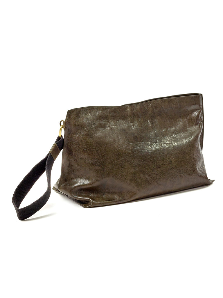 POCHETTE XL OLIVE BAGS BY BEA MOMBAERS- OLIVE - Serax
