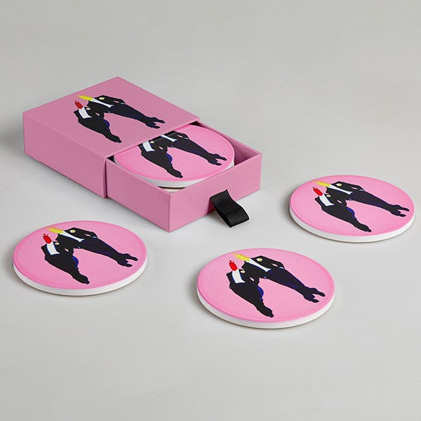 SET DE 4 DESSOUS DE VERRE KETCH&MOUT