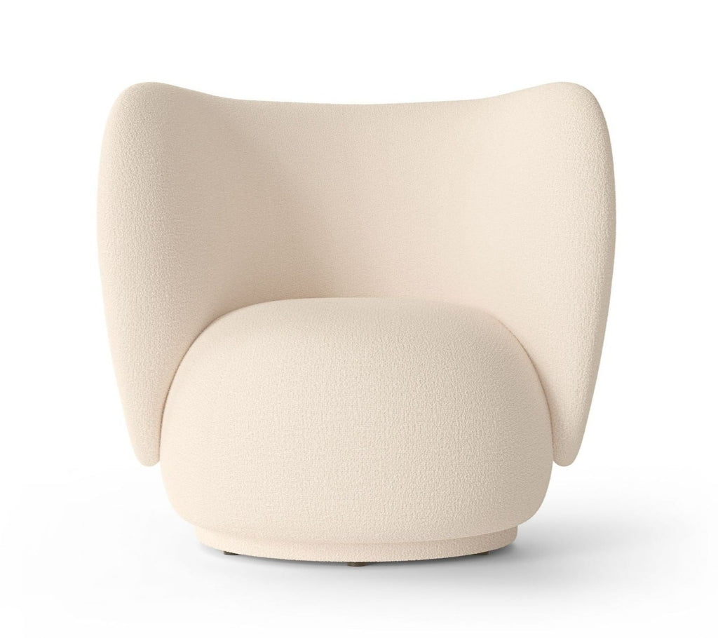 RICO FAUTEUIL LOUNGE Wool Boucle - Off-White - Ferm Living