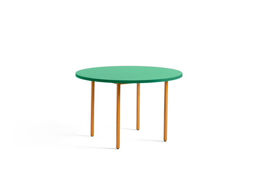 TABLE TWO-COLOUR Ø 120 cm - 6 coloris - Hay